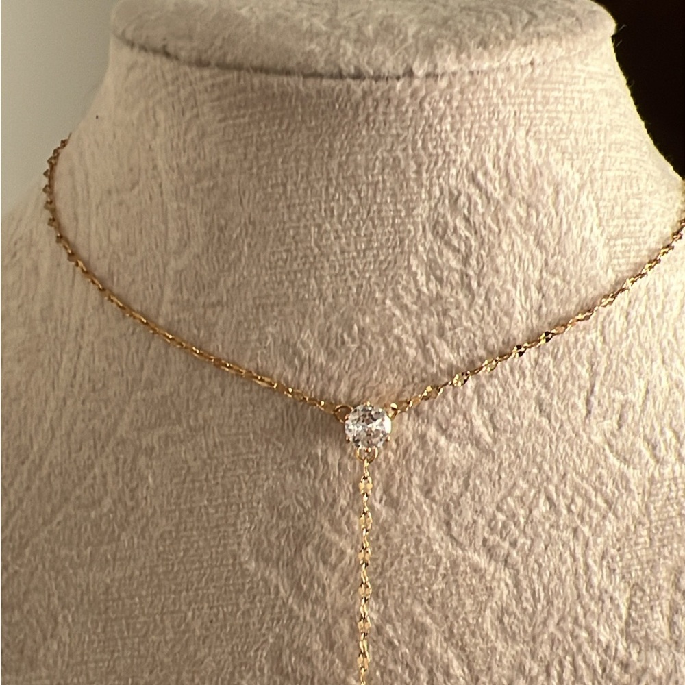 Gold Cross Pendant Necklace - Picture 3 of 6
